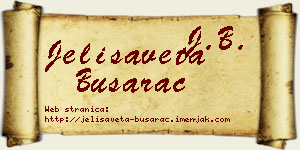 Jelisaveta Busarac vizit kartica